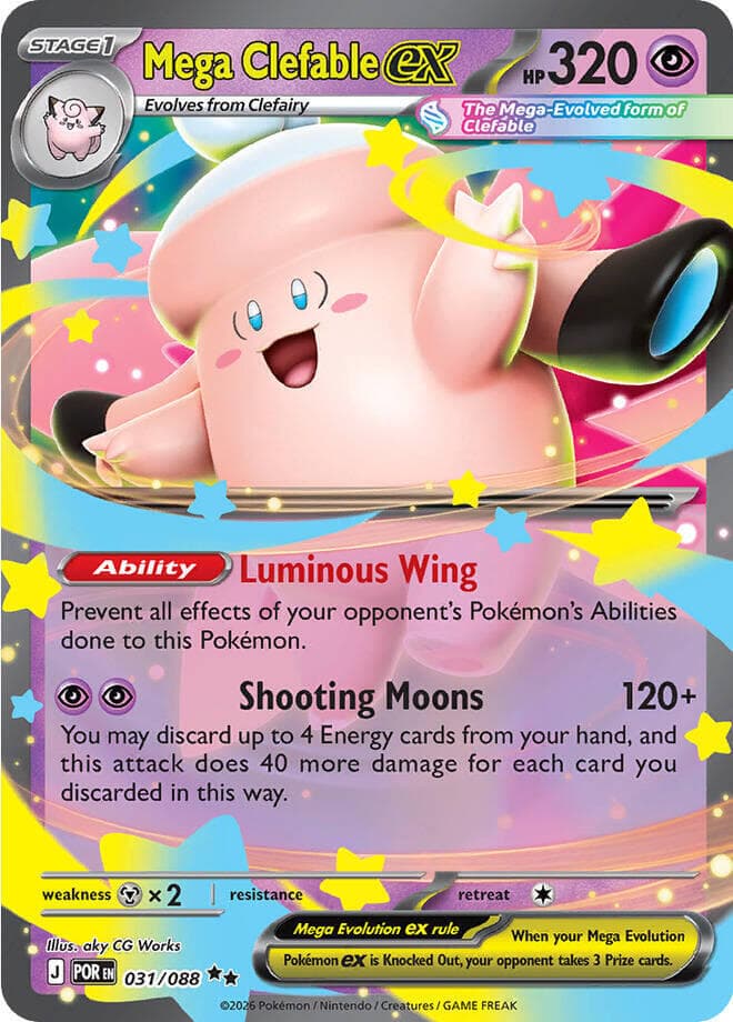 Mega Clefable ex Stage 1