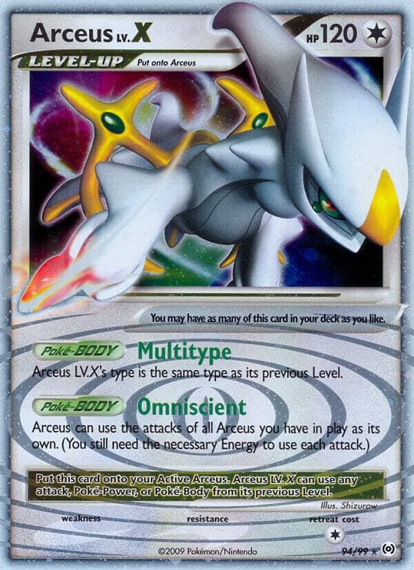 Arceus LvX 94 Level-Up