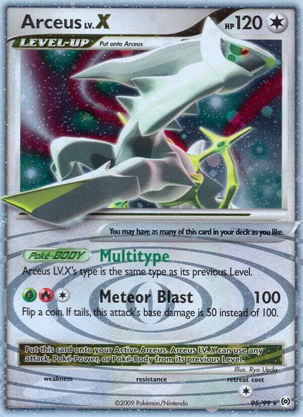 Arceus LvX 95 Level-Up