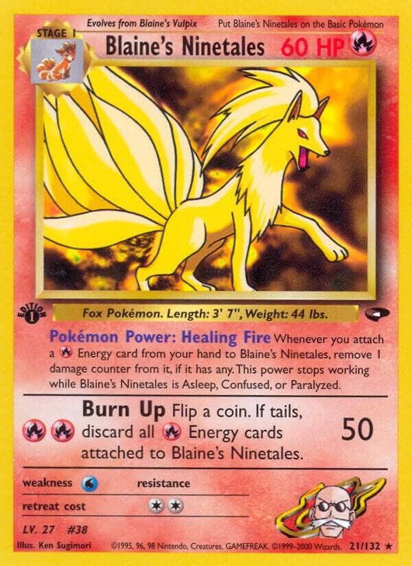 Blaine's Ninetales Stage 1