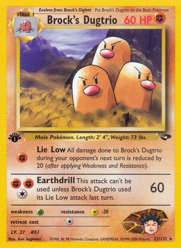 Brock's Dugtrio Stage 1