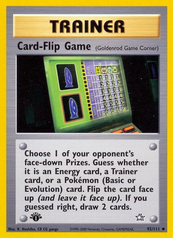 Card-Flip Game Goldenrod Game Corner