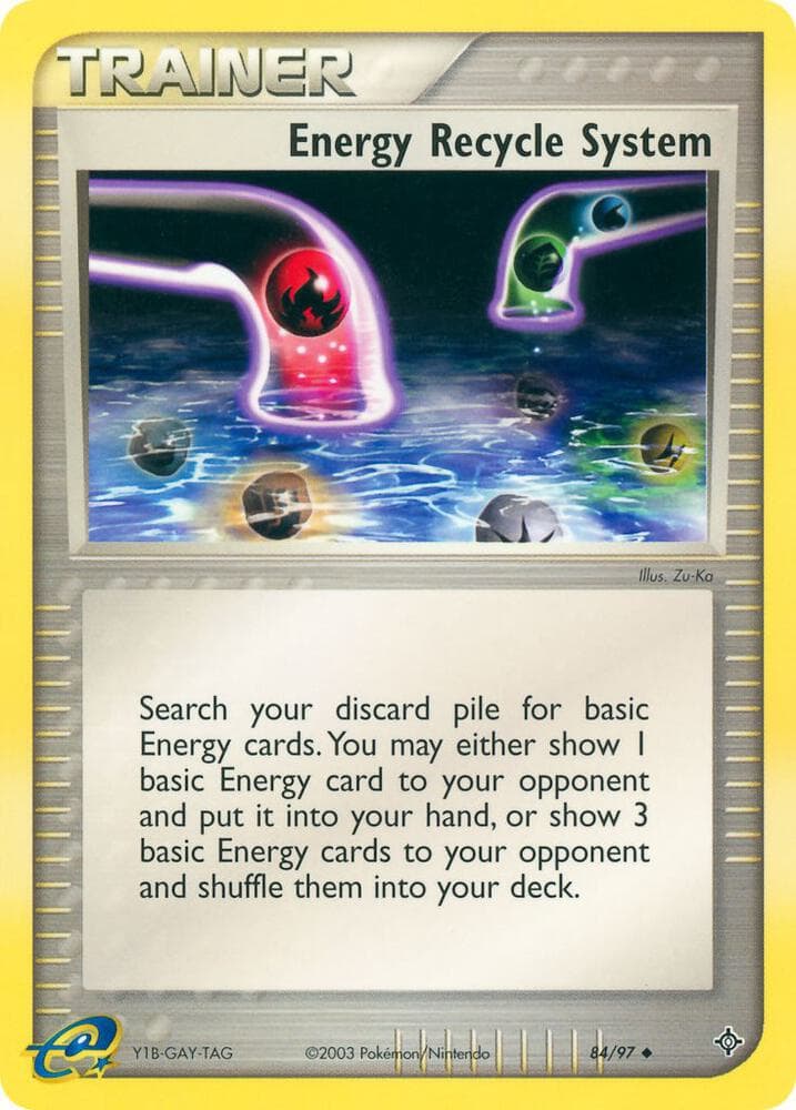 Energy Recycle System Item