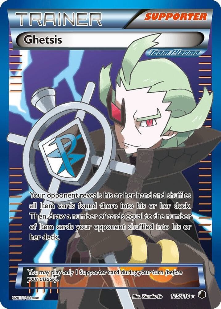 Ghetsis Team Plasma Full Art Supporter · Team Plasma