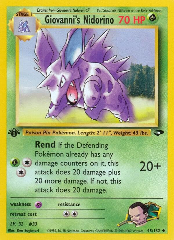Giovanni's Nidorino Stage 1