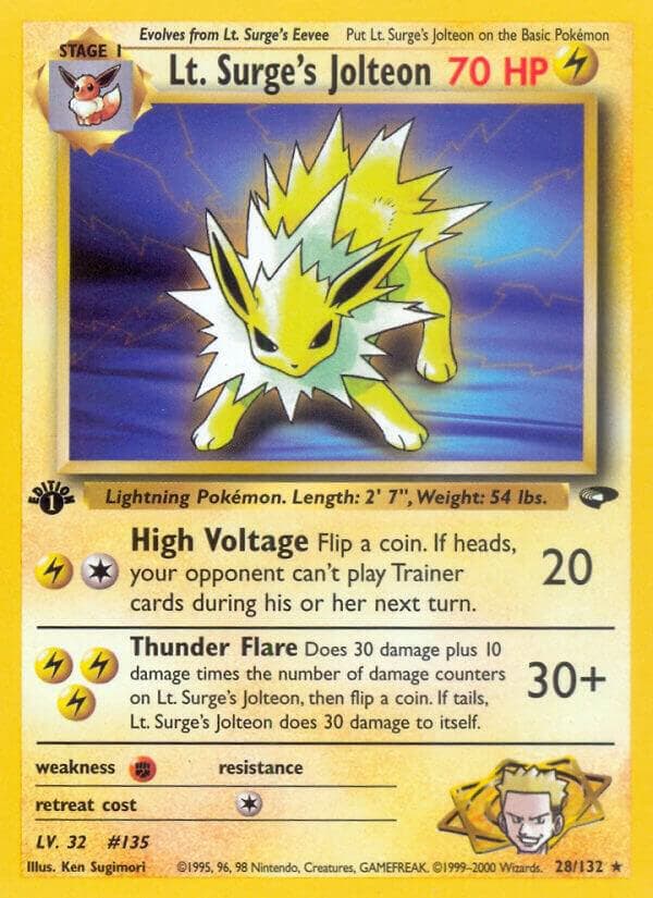 Lt. Surge's Jolteon Stage 1