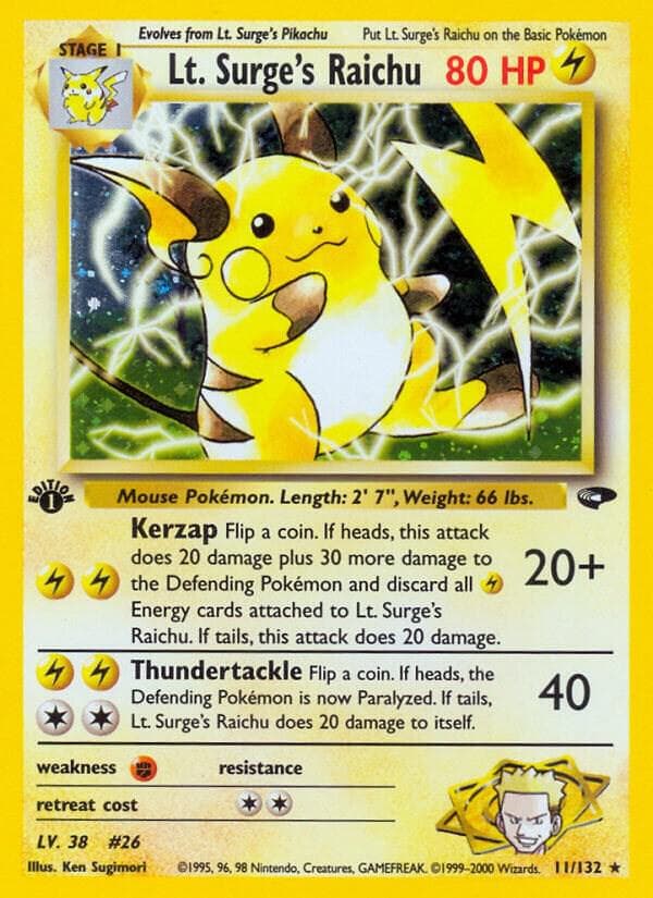 Lt. Surge's Raichu Stage 1
