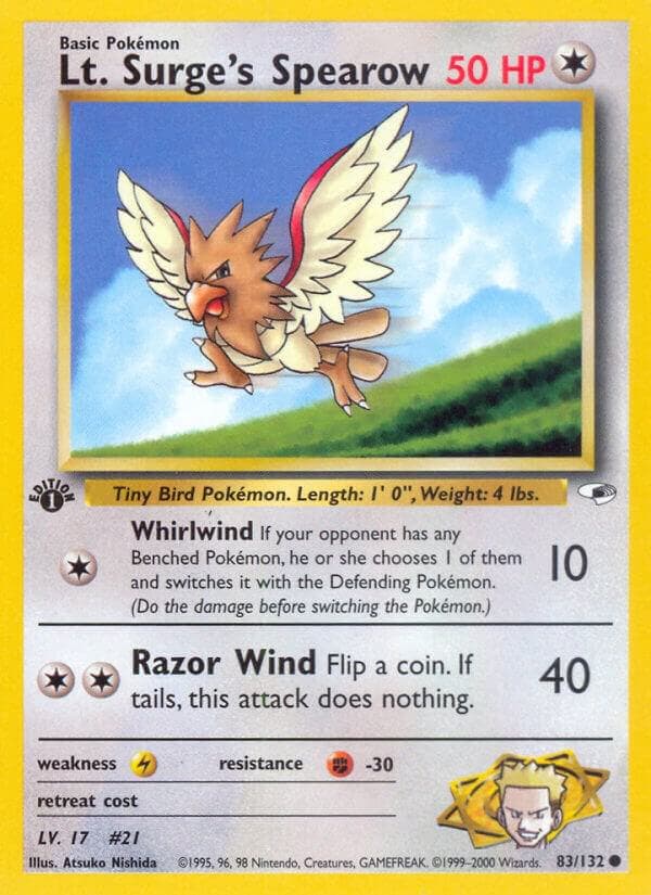 Lt. Surge's Spearow Basic