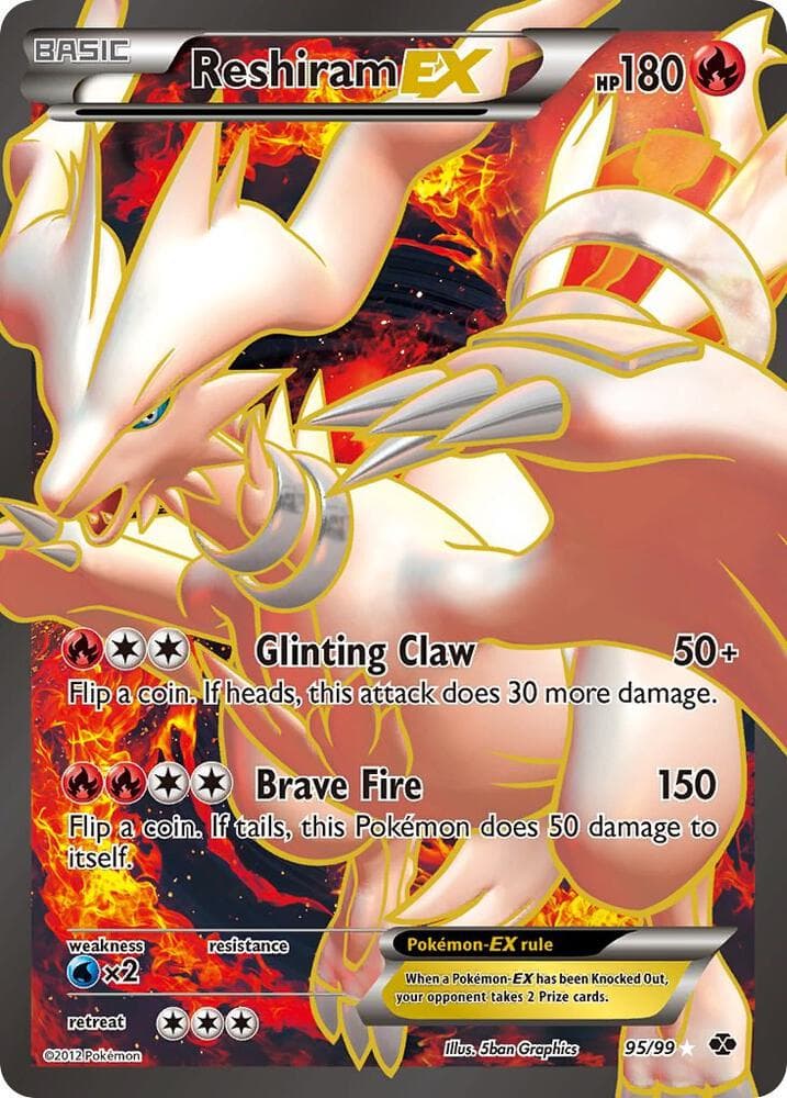 Reshiram EX 95 Full Art Basic