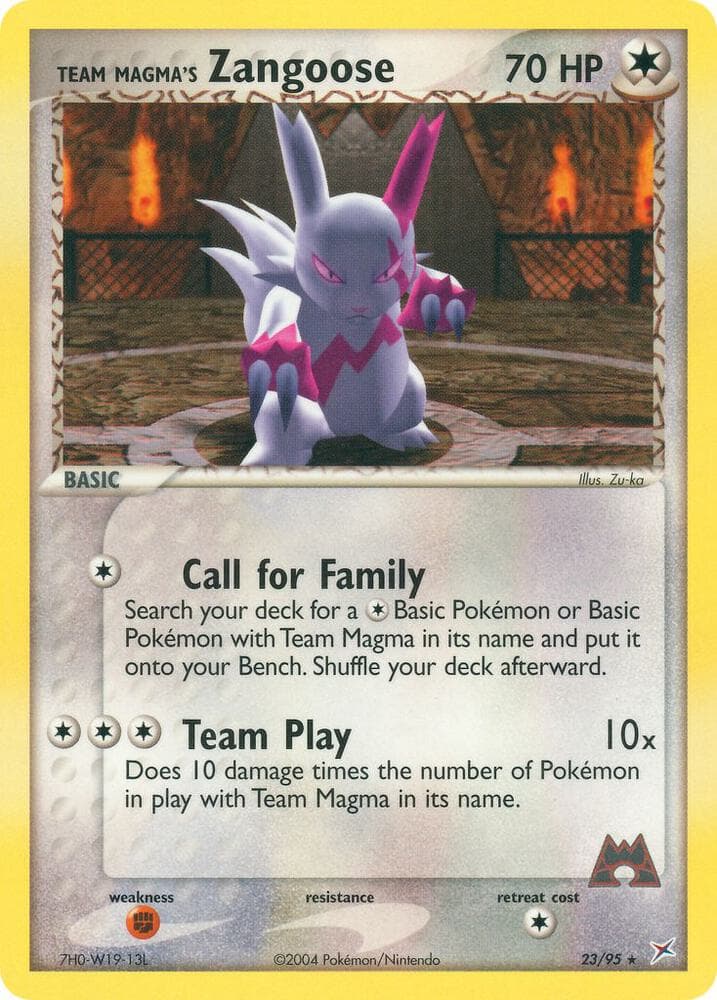 Team Magmas Zangoose Basic