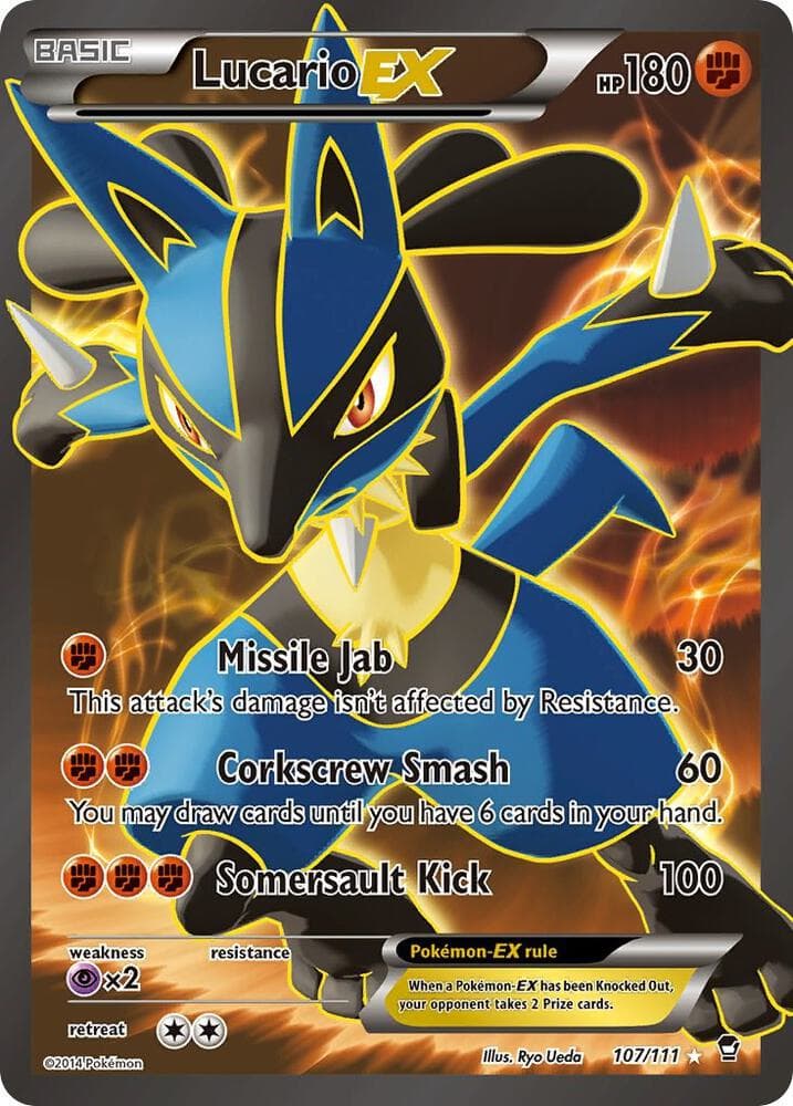 Lucario EX 107 Full Art Basic