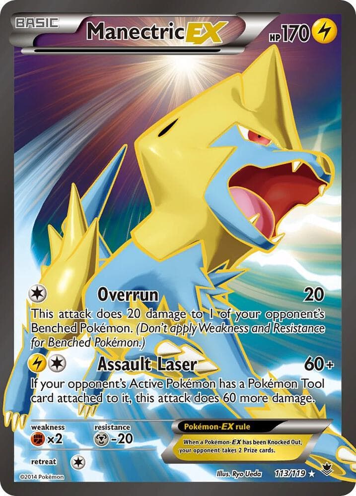 Manectric EX 113 Full Art Basic