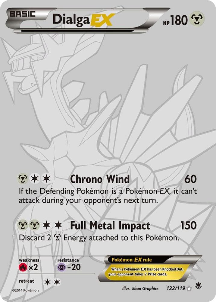 Dialga EX 122 Secret Rare Basic