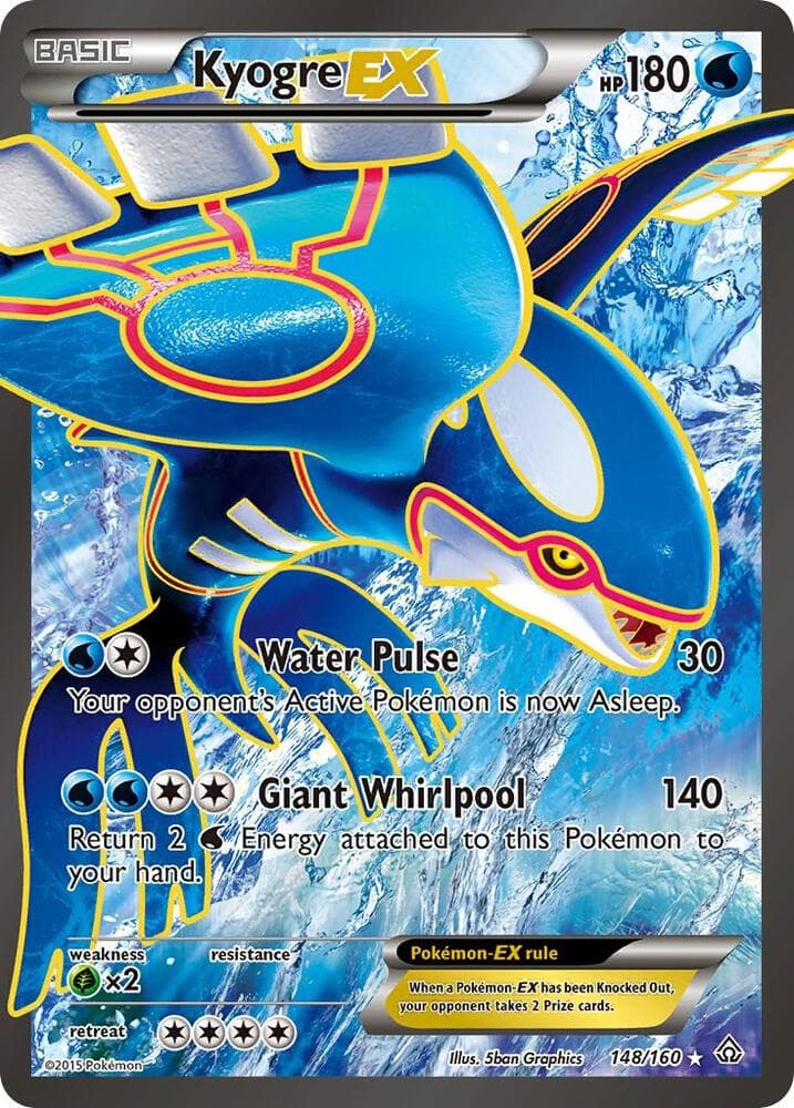 Kyogre EX 148 Full Art Basic