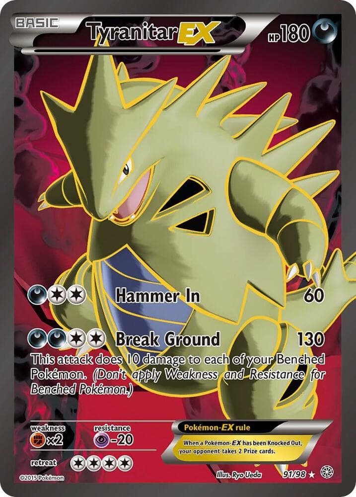 Tyranitar EX 91 Full Art Basic