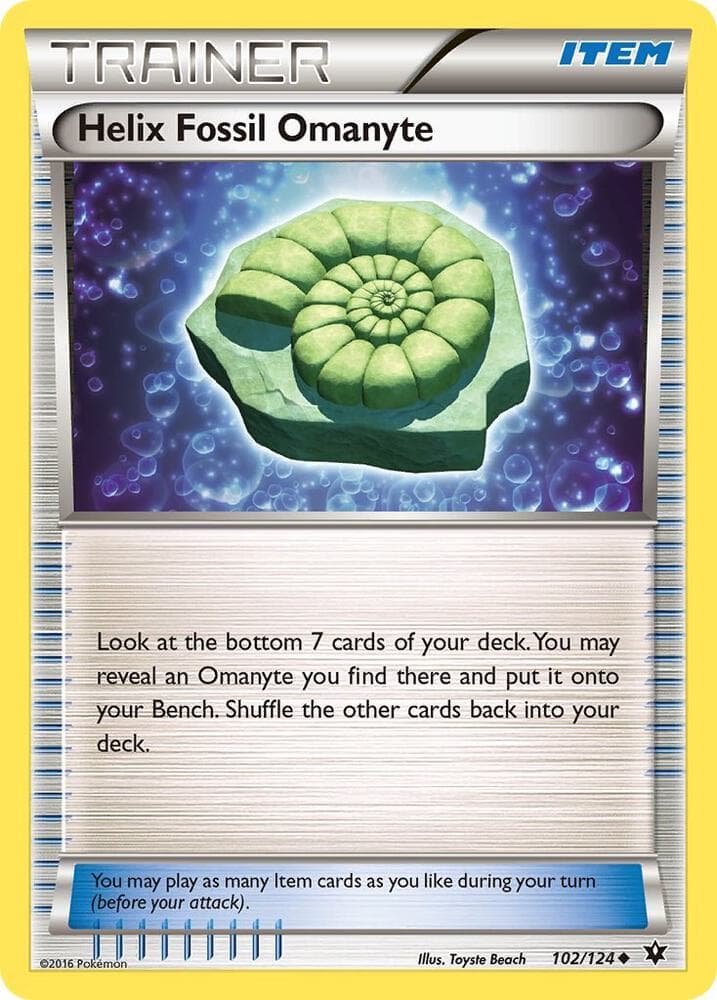 Helix Fossil Omanyte Item