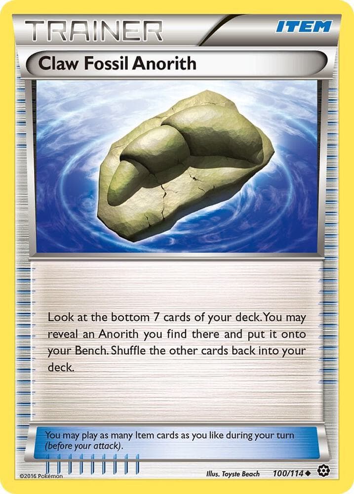 Claw Fossil Anorith Item
