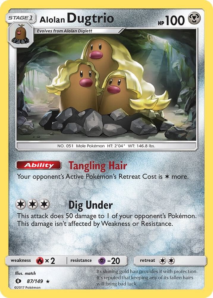Alolan Dugtrio Stage 1
