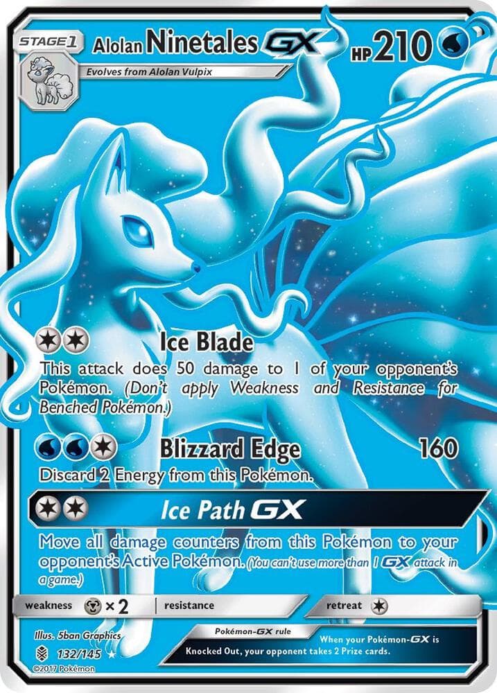 Alolan Ninetales GX Full Art Stage 1