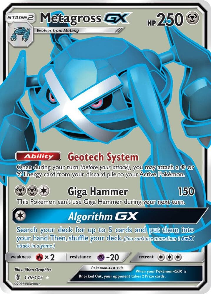 Metagross GX Full Art Stage 2
