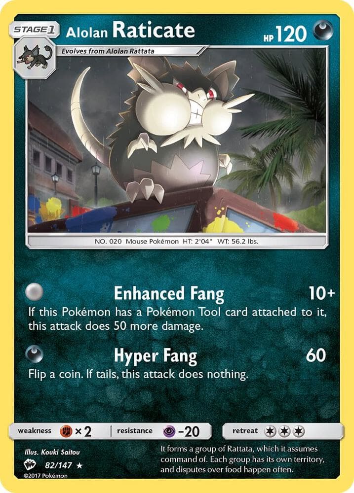 Alolan Raticate Stage 1