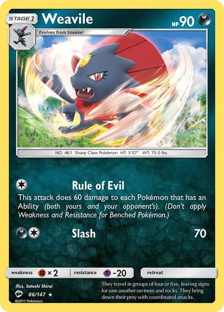 Weavile Stage 1