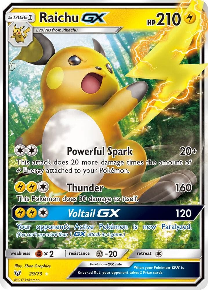 Raichu GX Stage 1