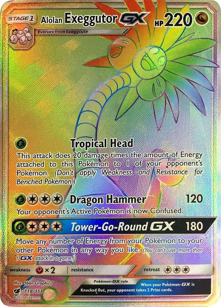 Alolan Exeggutor GX Secret Stage 1