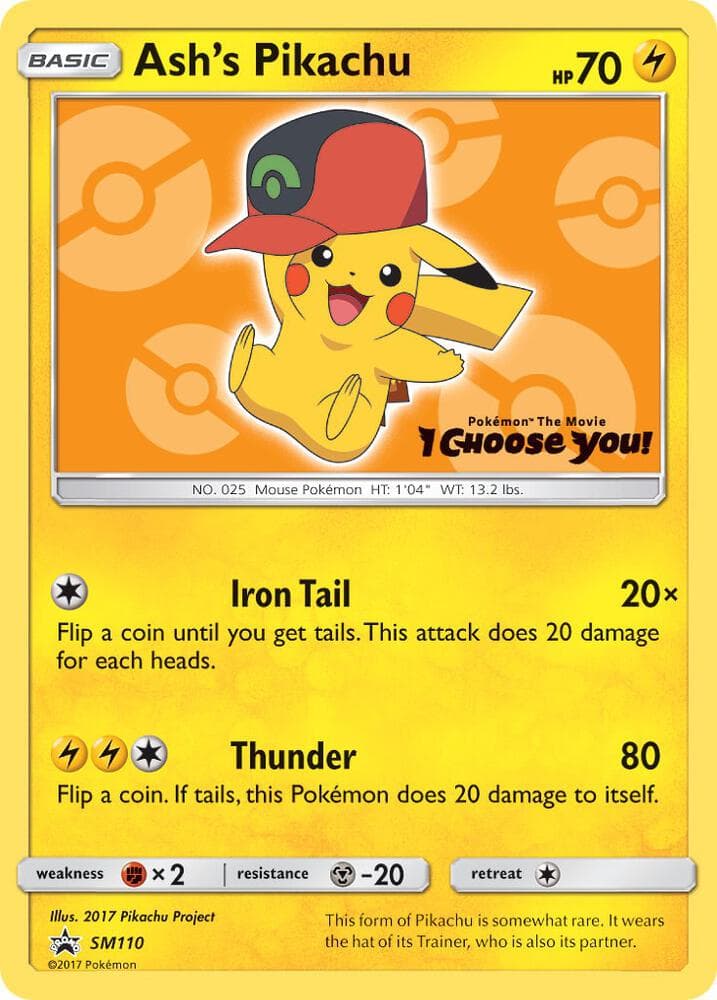Ashs Pikachu SM110 Basic