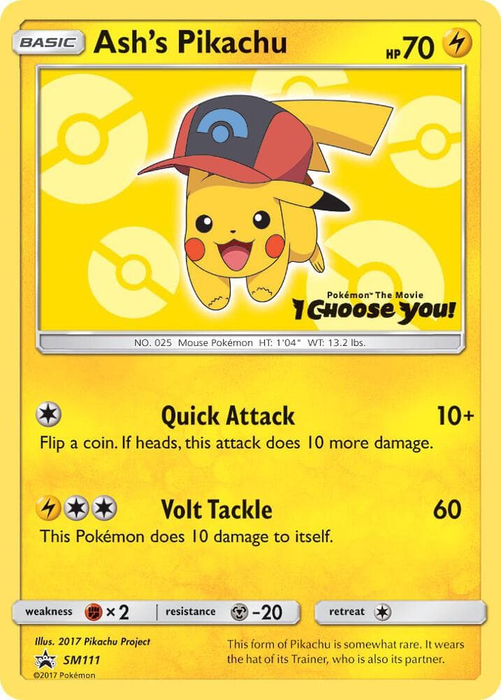 Ashs Pikachu SM111 Basic