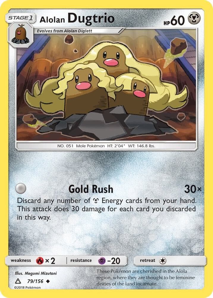Alolan Dugtrio Stage 1