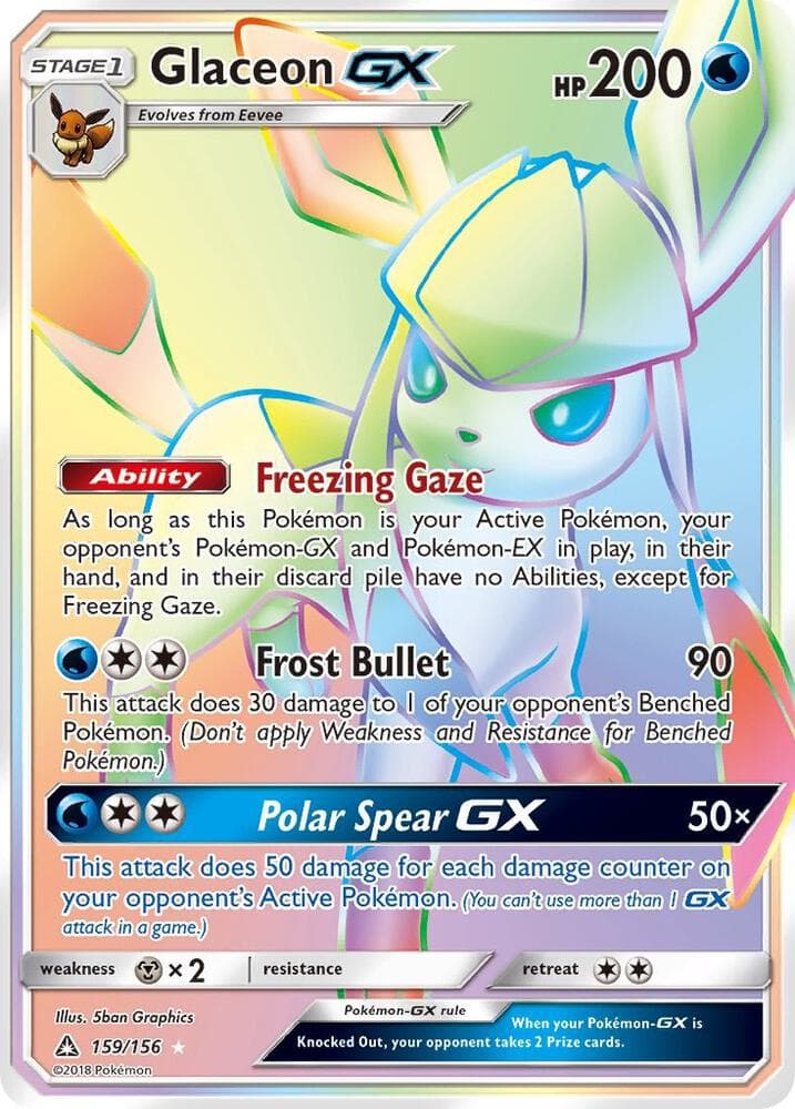 Glaceon GX Secret Rare Stage 1
