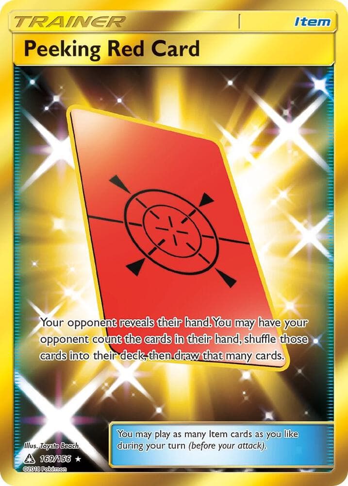 Peeking Red Card Secret Rare Item