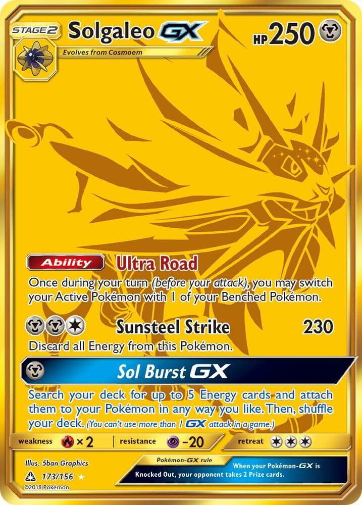 Solgaleo GX Secret Rare Stage 2