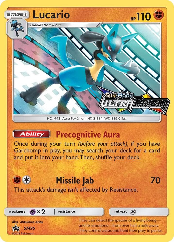 Lucario SM95 Prerelease Stage 1