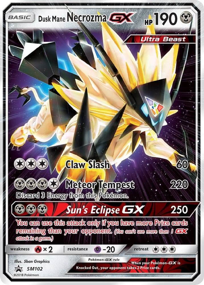Dusk Mane Necrozma GX SM102 Basic