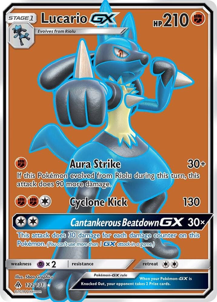 Lucario GX Full Art Stage 1