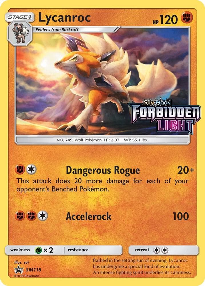 Lycanroc SM118 Prerelease Stage 1