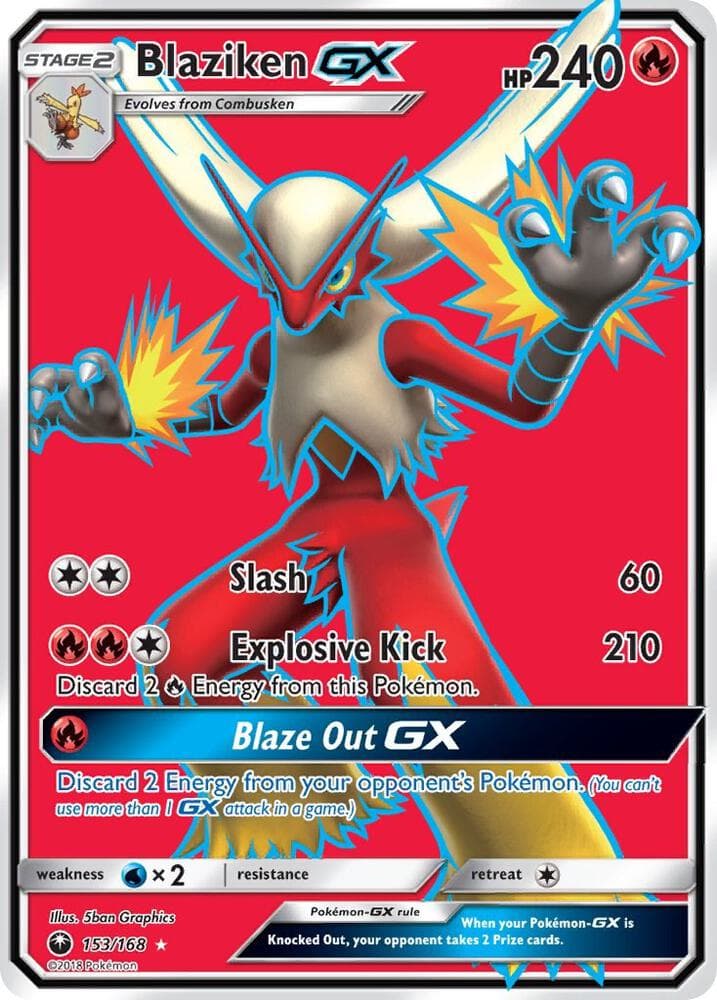 Blaziken GX Full Art Stage 2