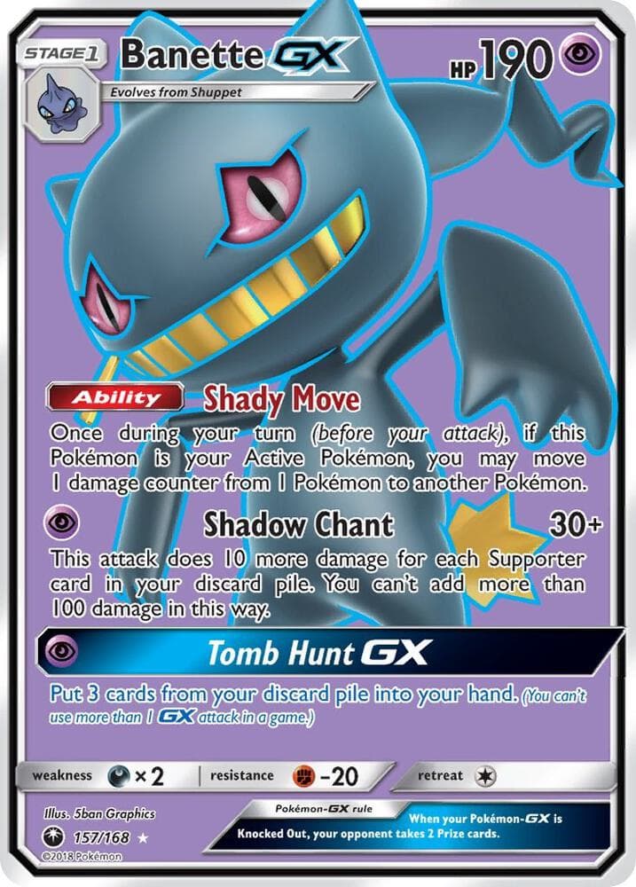 Banette GX Full Art Stage 1