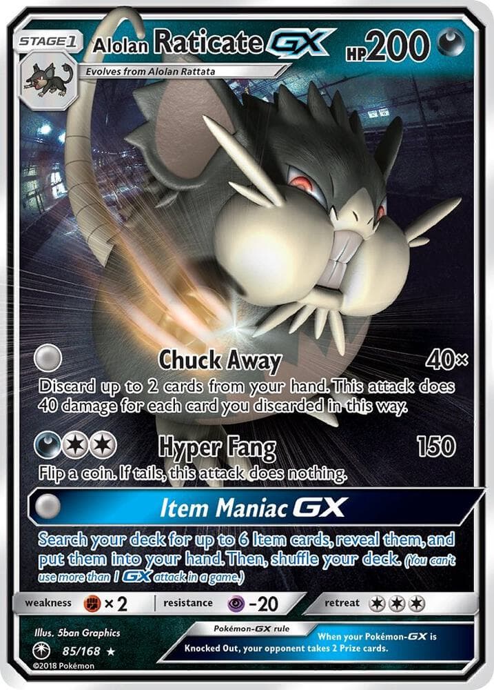 Alolan Raticate GX Stage 1