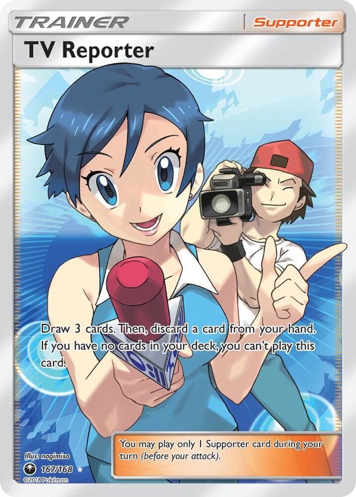 TV Reporter Full Art Supporter