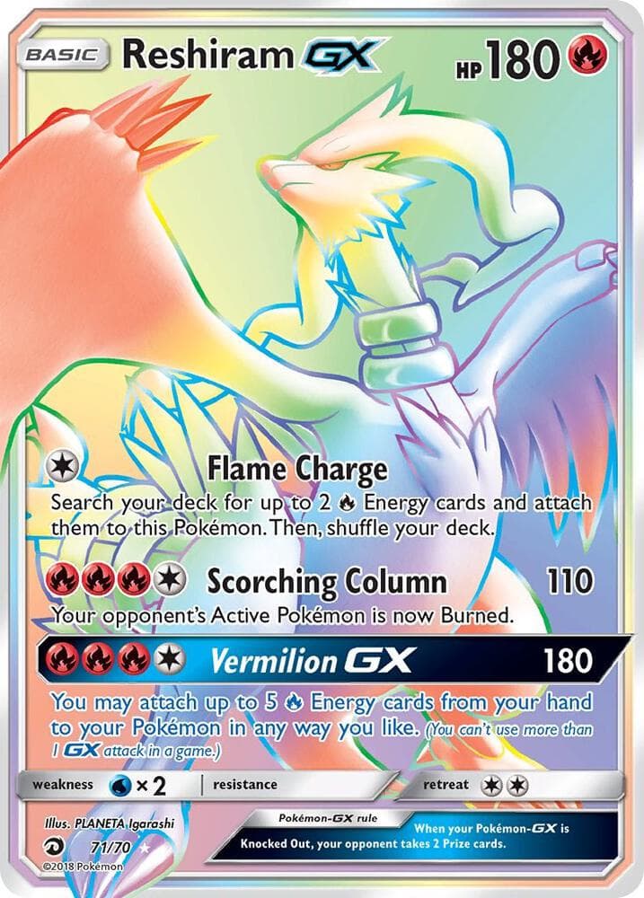 Reshiram GX Secret Basic