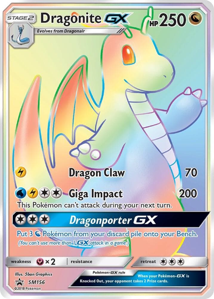 Dragonite GX SM156 Stage 2