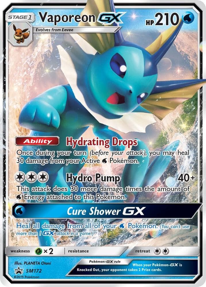 Vaporeon GX SM172 Stage 1