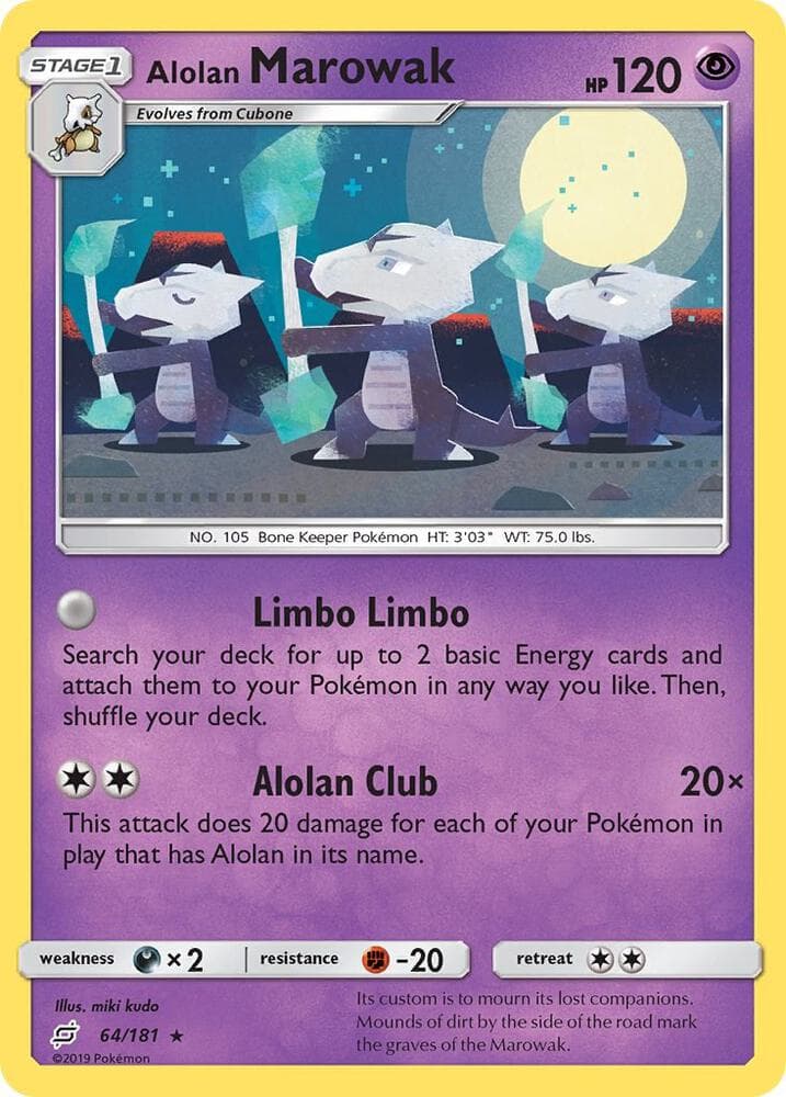 Alolan Marowak Stage 1