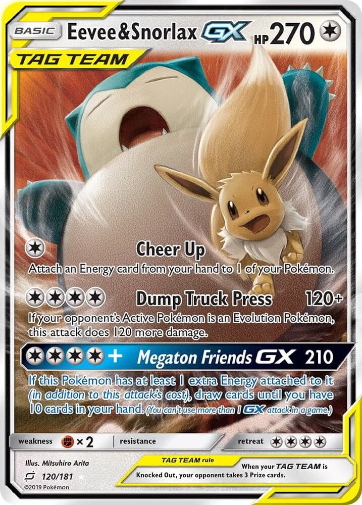 Eevee and Snorlax GX Basic