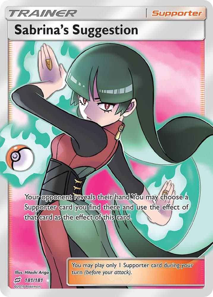 Sabrinas Suggestion Full Art Supporter