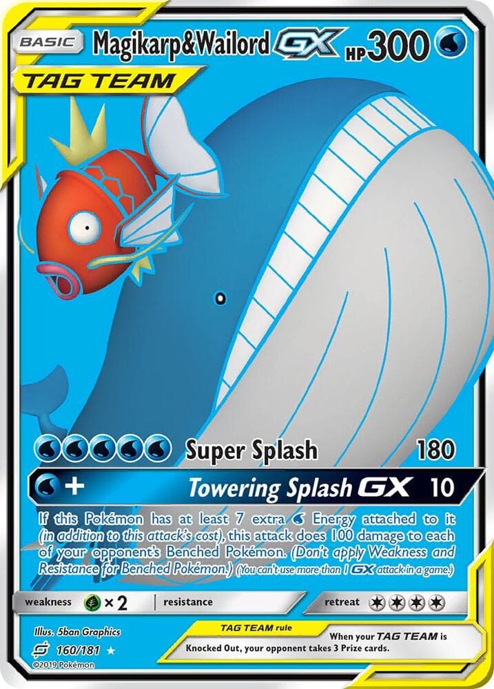Magikarp and Wailord GX Full Art Basic
