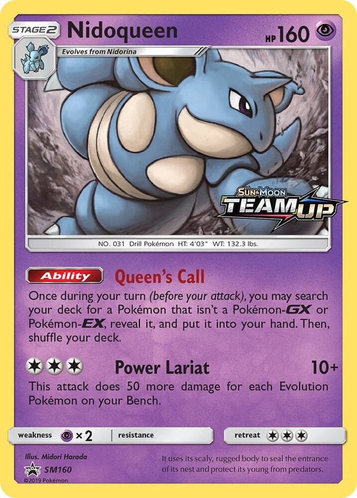 Nidoqueen SM160 Prerelease Stage 2